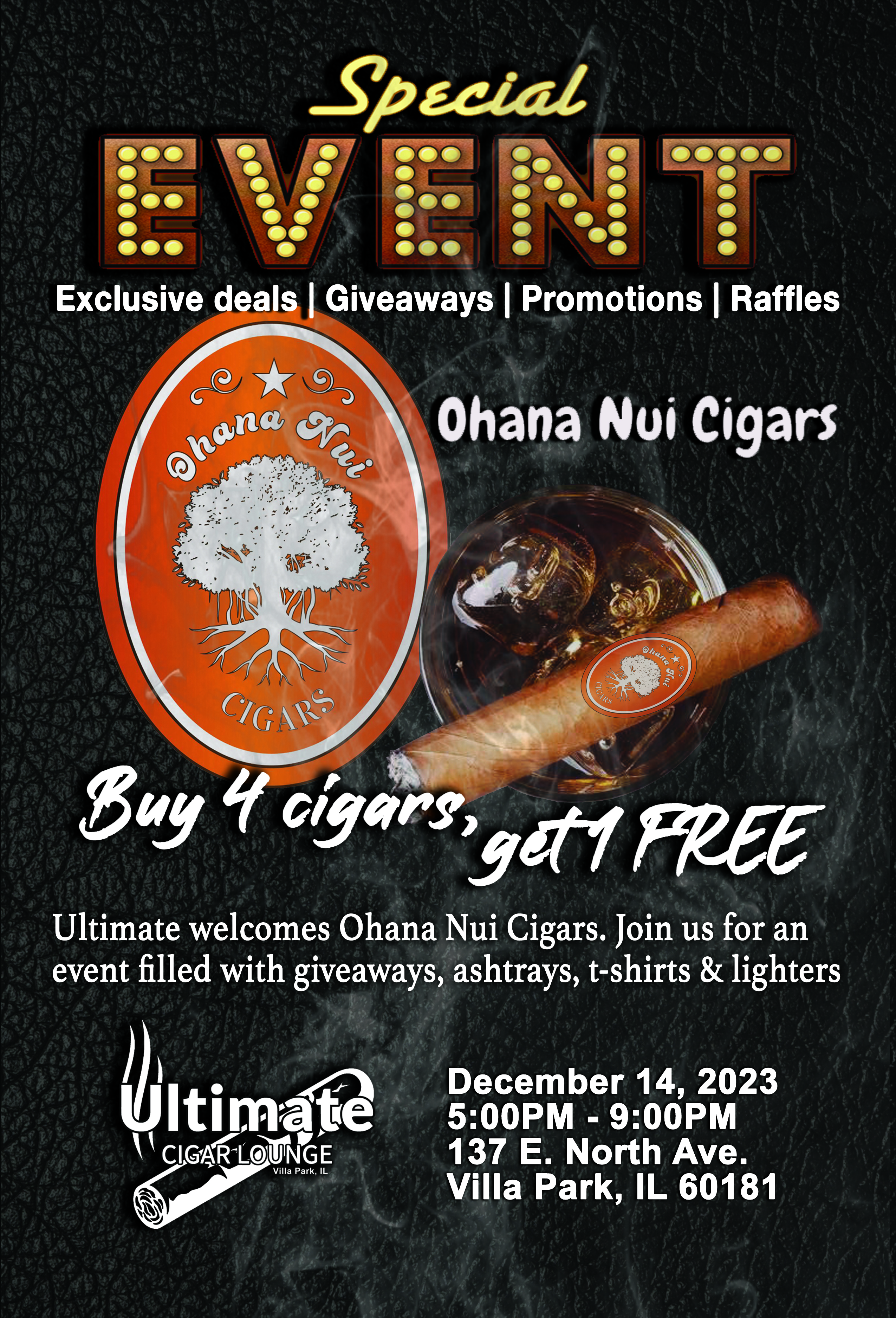 Ohana Nui event flyer 4x6